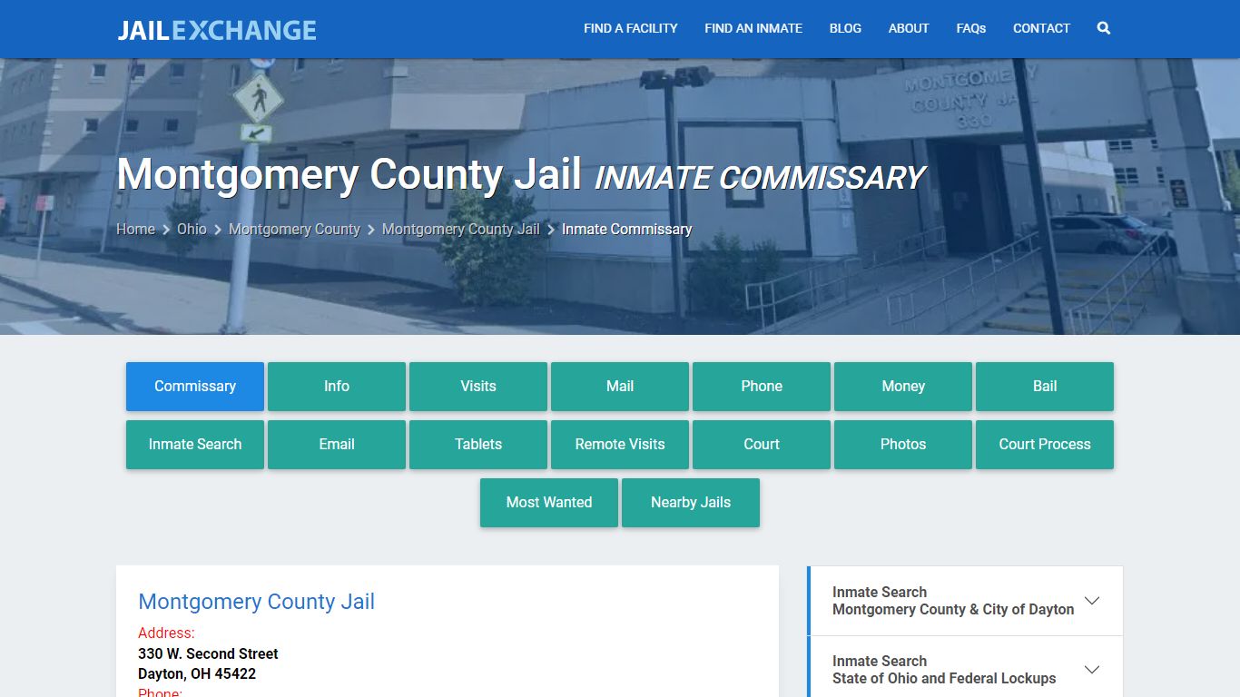 Montgomery County Jail Inmate Commissary - Jail Exchange